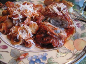Italian Braciole…Italian Beef Rolls with Imported Parmesan Reggiano Cheese