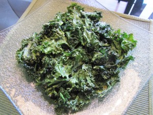 Kale Chips with Jalapeno Lime Seasoning…Spicy and Healthy