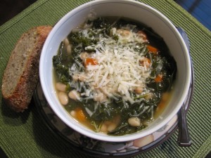 Kale and White Bean Soup…Good as Well as Healthy