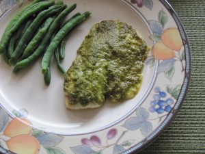 Tilapia with Lemon Pesto…So Easy and Delicious!