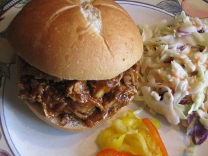 Pulled Pork Sandwiches with Homemade Barbecue Sauce from Mom