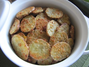 Baked Parmesan Sliced Potatoes…Easy and Delicious!