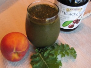 Cherry Peach Kale Smoothie…A Healthy and Delicious Choice!