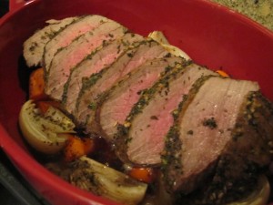 Aunt Rose’s Eye of Round Roast Italian Style