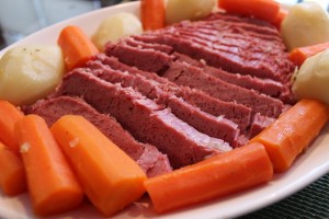 Corned Beef and Cabbage with Potatoes and Carrots