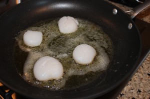 Sea Scallops with Risotto 