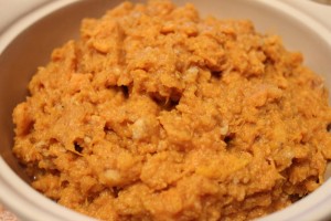 Mashed Sweet Potatoes with Walnuts