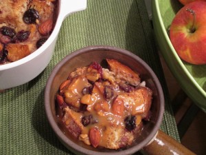 Classic Bread Pudding with Fruit and Nuts