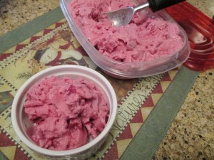Holiday Cranberry Vanilla Frozen Yogurt