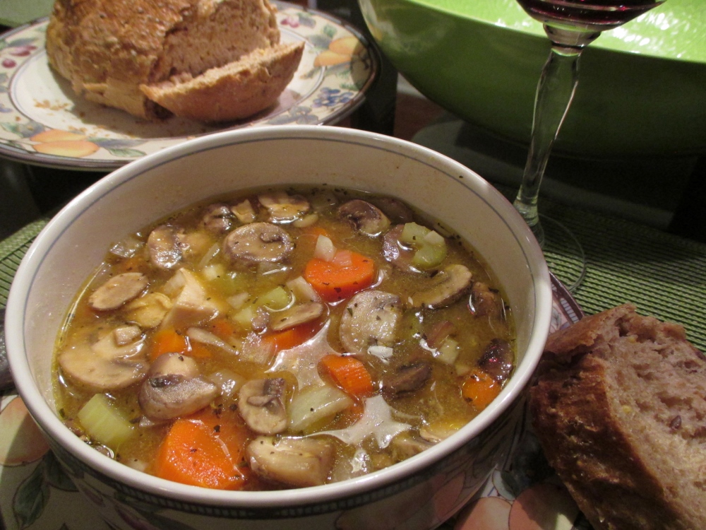 Savory Chicken Mushroom Soup with Great Northern BeansLearn from ...