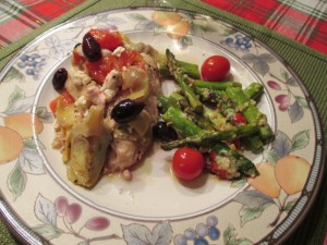 Lemon Chicken with Artichokes, Kalamata Olives, and Feta